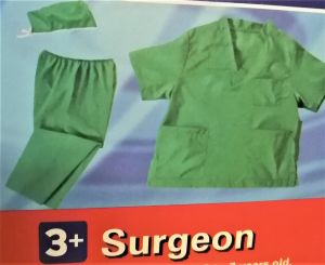 Kids Costumes to Hire - Surgeon Green Scrubs - CHILD